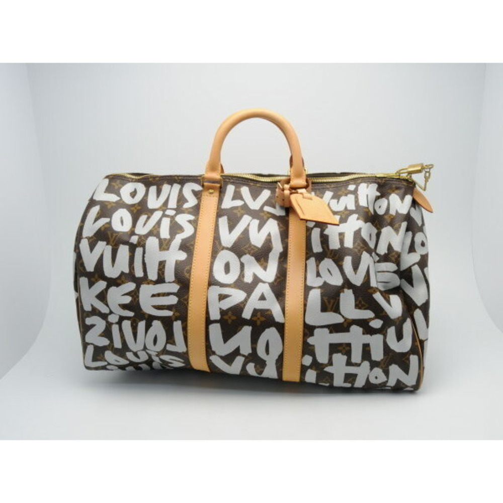 Louis Vuitton Graffiti Keepall Silver